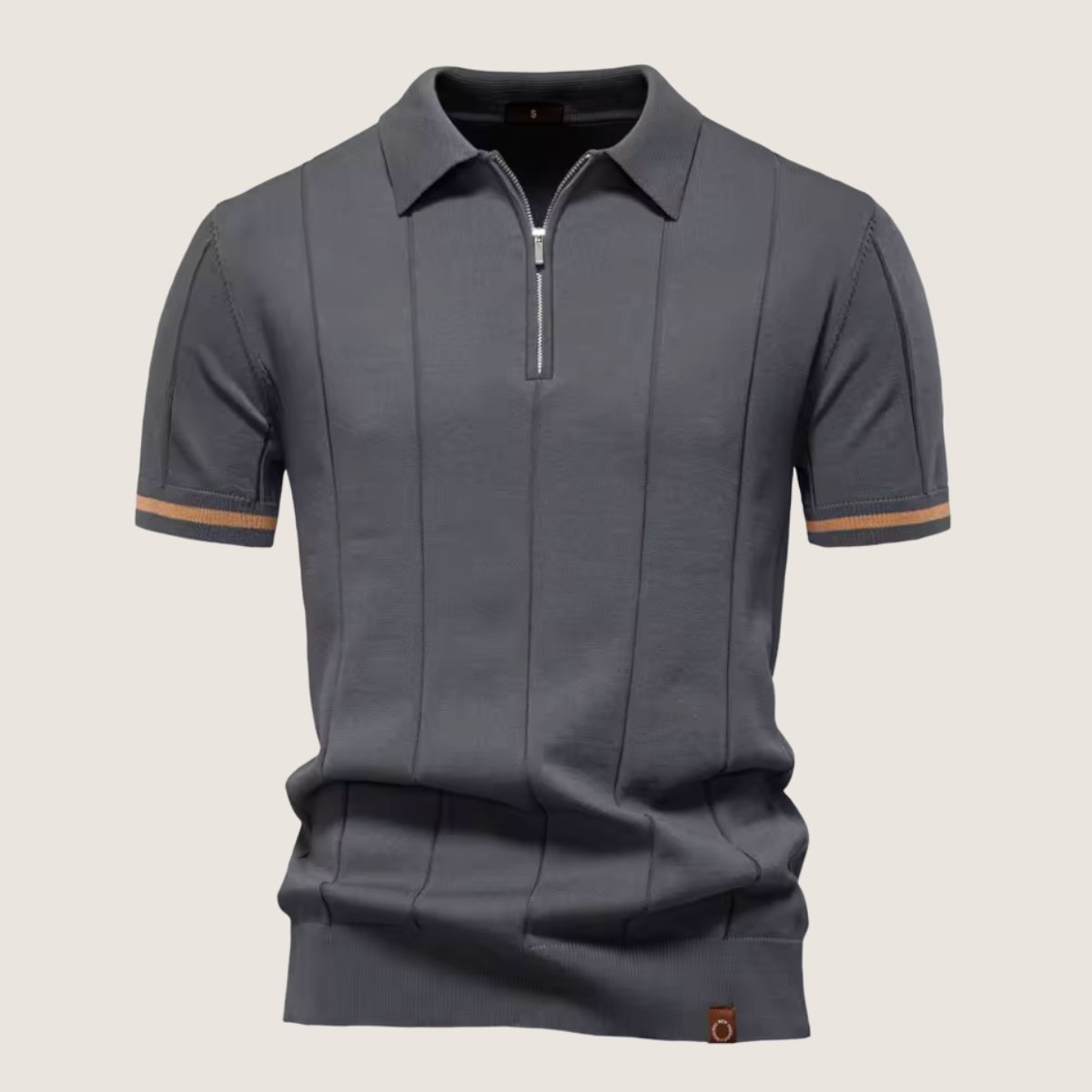 Monarch – Polo Slim Fit pour Homme avec Fermeture Éclair – Style Minimaliste et Confort pour Toutes les Occasions