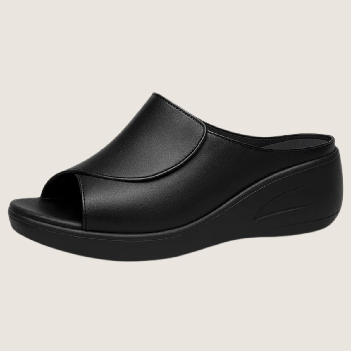 Monarch – Mule Féminine Confort Élégant NoirLift