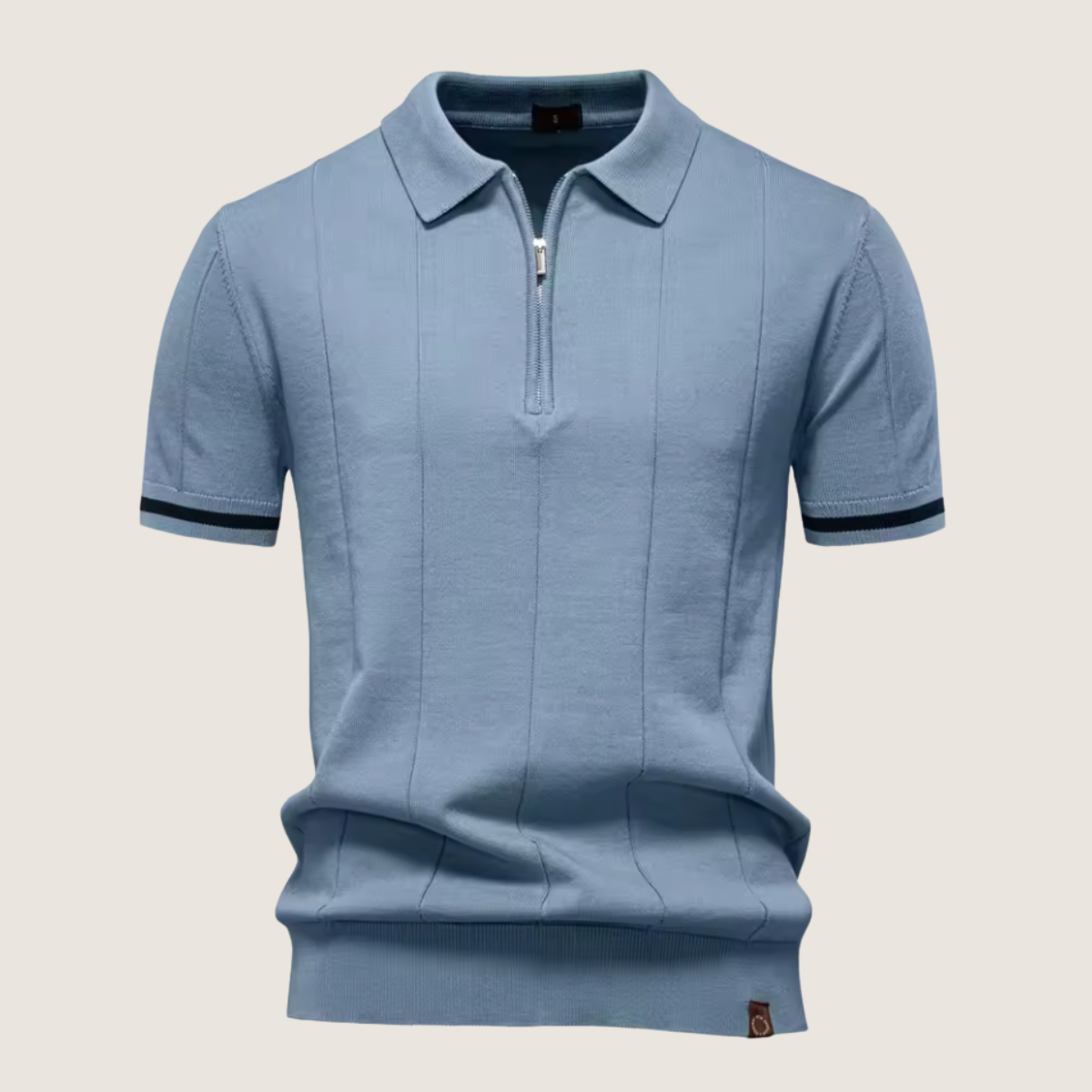 Monarch – Polo Slim Fit pour Homme avec Fermeture Éclair – Style Minimaliste et Confort pour Toutes les Occasions