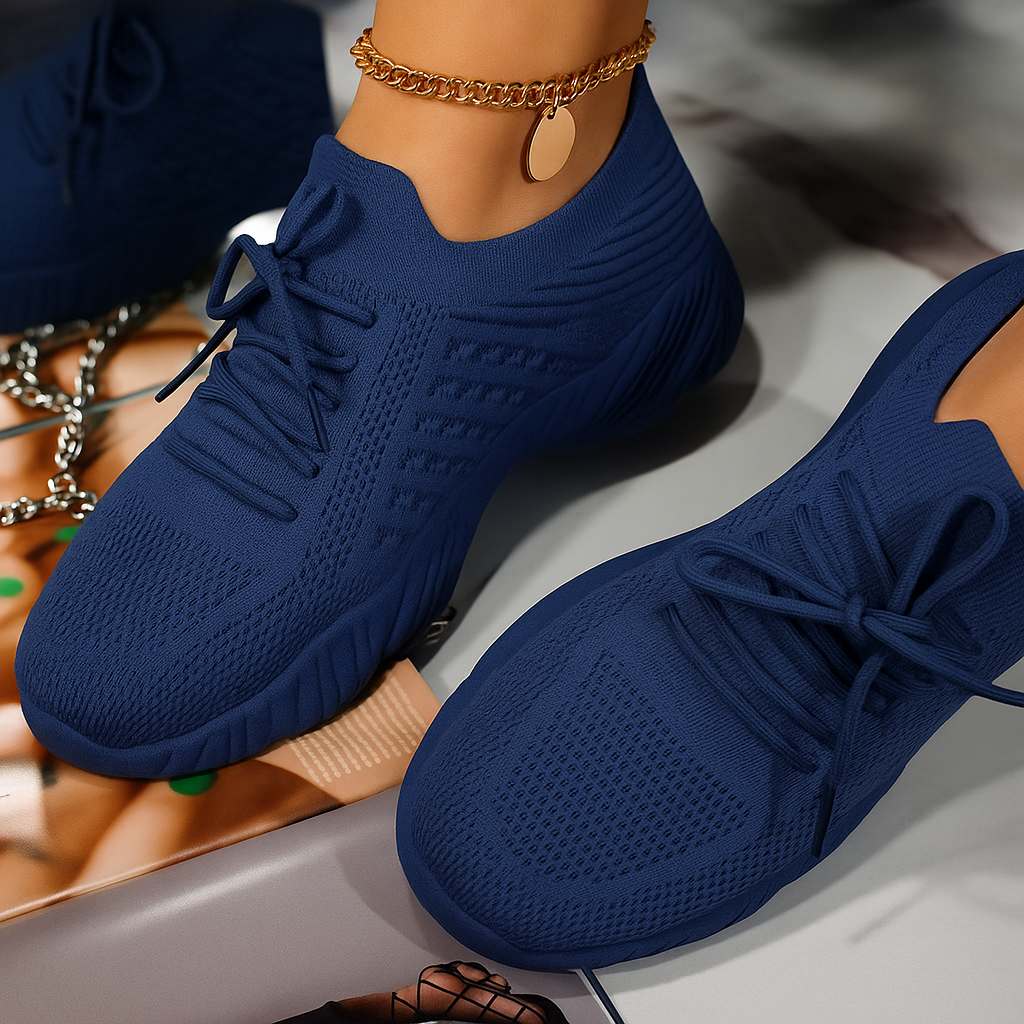 Monarch Baskets RespiraFlex – Maille Aérée à Lacets, Semelle EVA