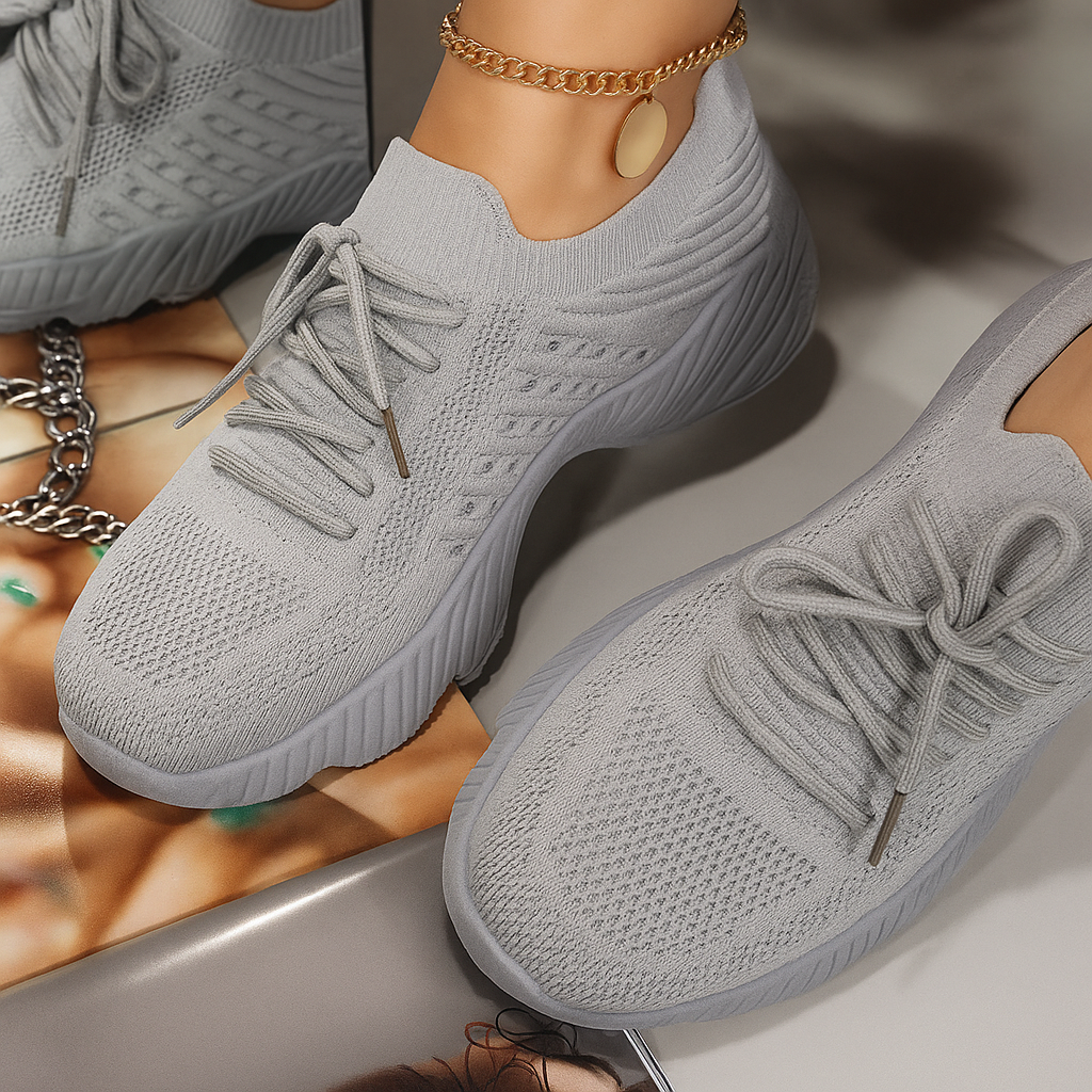 Monarch Baskets RespiraFlex – Maille Aérée à Lacets, Semelle EVA
