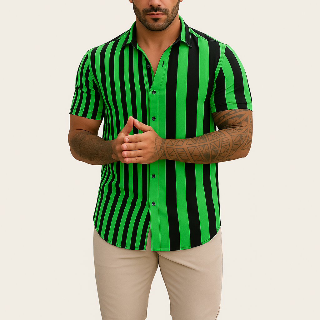 Monarch Chemise Imprimée – Style Estival Décontracté
