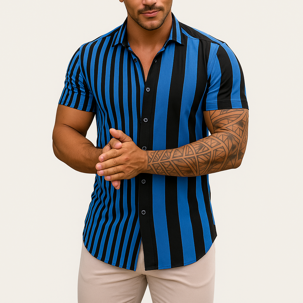 Monarch Chemise Imprimée – Style Estival Décontracté