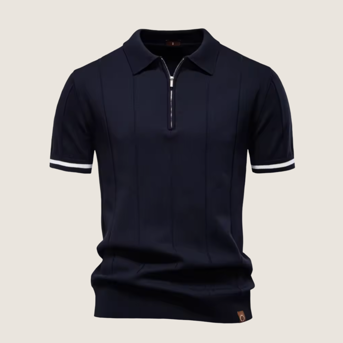 Monarch – Polo Slim Fit pour Homme avec Fermeture Éclair – Style Minimaliste et Confort pour Toutes les Occasions