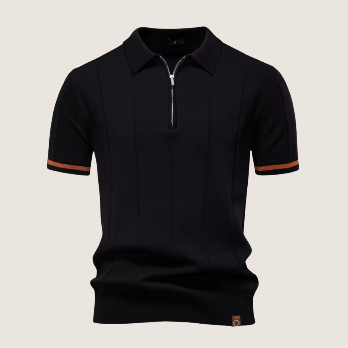 Monarch – Polo Slim Fit pour Homme avec Fermeture Éclair – Style Minimaliste et Confort pour Toutes les Occasions