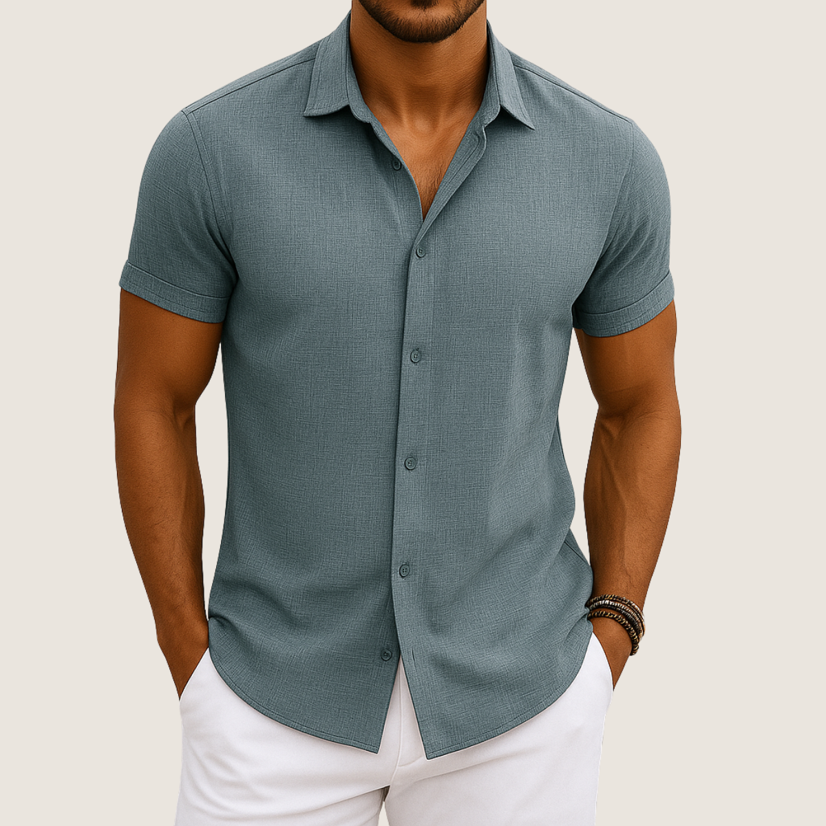 Monarch Chemise Lin & Coton – Coupe Ample et Confort Estival