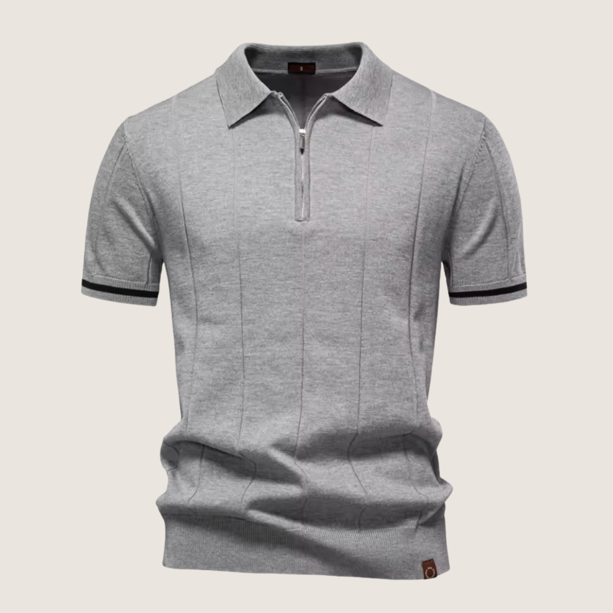 Monarch – Polo Slim Fit pour Homme avec Fermeture Éclair – Style Minimaliste et Confort pour Toutes les Occasions
