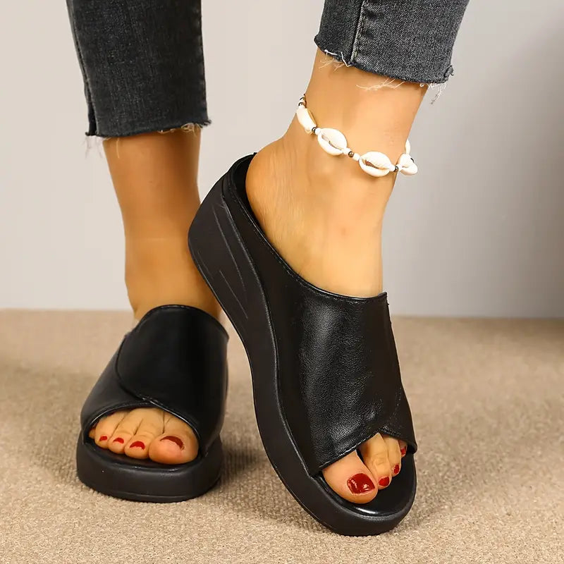Monarch – Mule Féminine Confort Élégant NoirLift