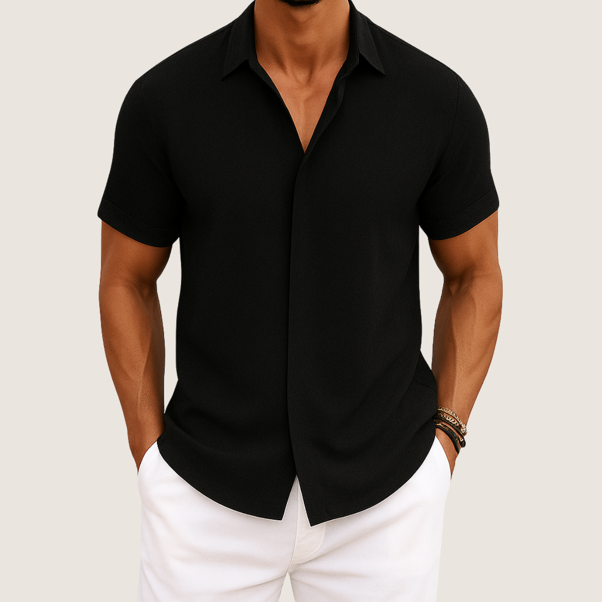 Monarch Chemise Lin & Coton – Coupe Ample et Confort Estival