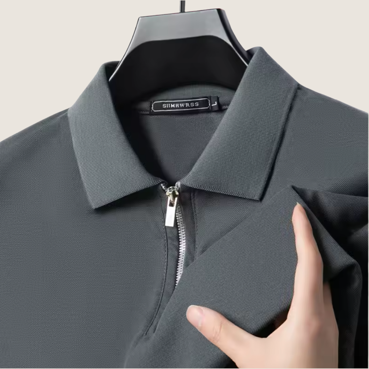 Monarch – Polo pour Homme avec Fermeture Éclair – Style Moderne & Confort Léger