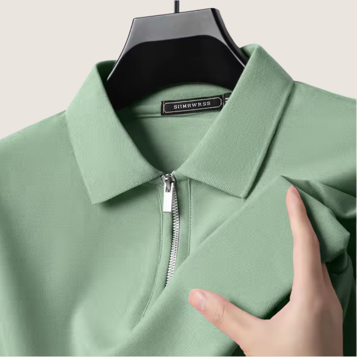 Monarch – Polo pour Homme avec Fermeture Éclair – Style Moderne & Confort Léger