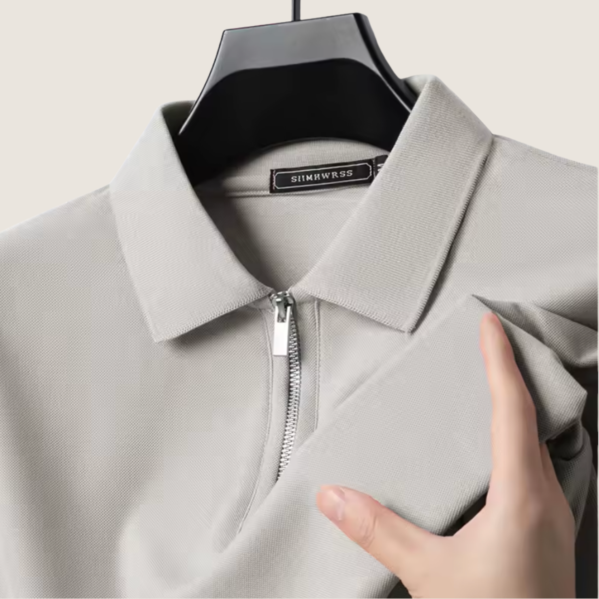 Monarch – Polo pour Homme avec Fermeture Éclair – Style Moderne & Confort Léger
