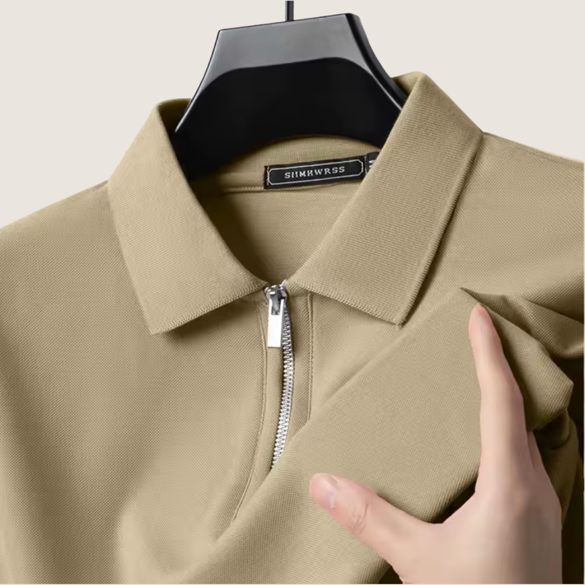 Monarch – Polo pour Homme avec Fermeture Éclair – Style Moderne & Confort Léger