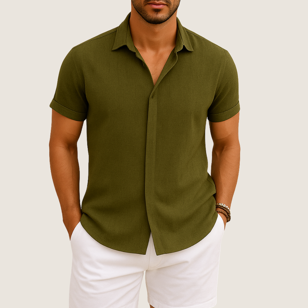 Monarch Chemise Lin & Coton – Coupe Ample et Confort Estival