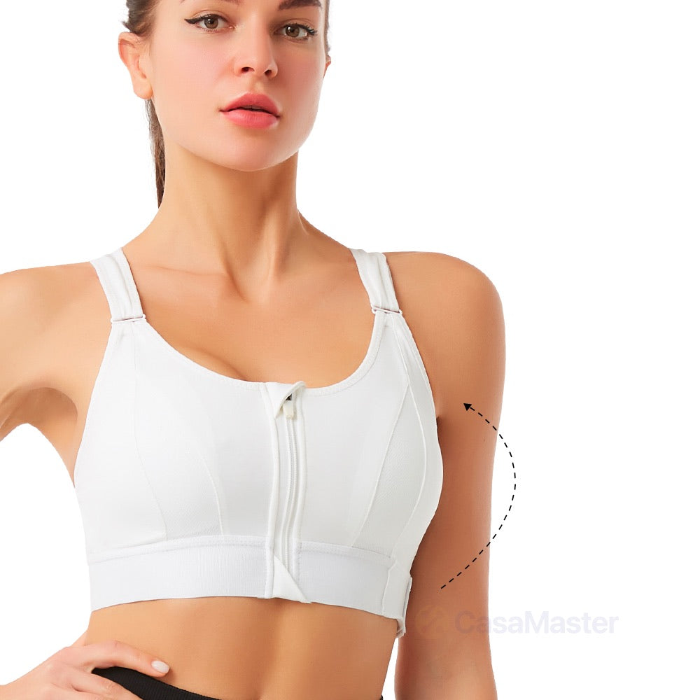 Haut de fitness d'entraînement réglable à soutien maximal - Bra