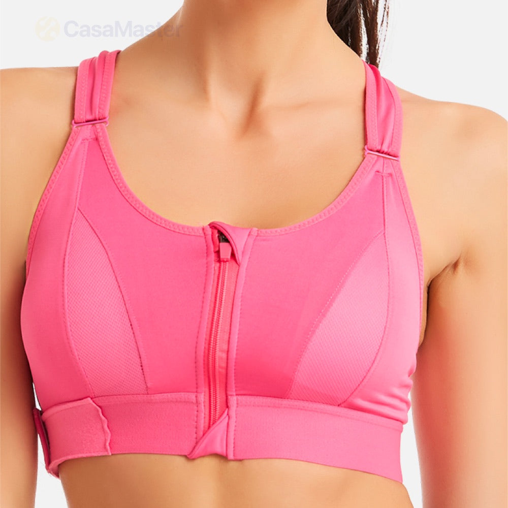 Haut de fitness d'entraînement réglable à soutien maximal - Bra