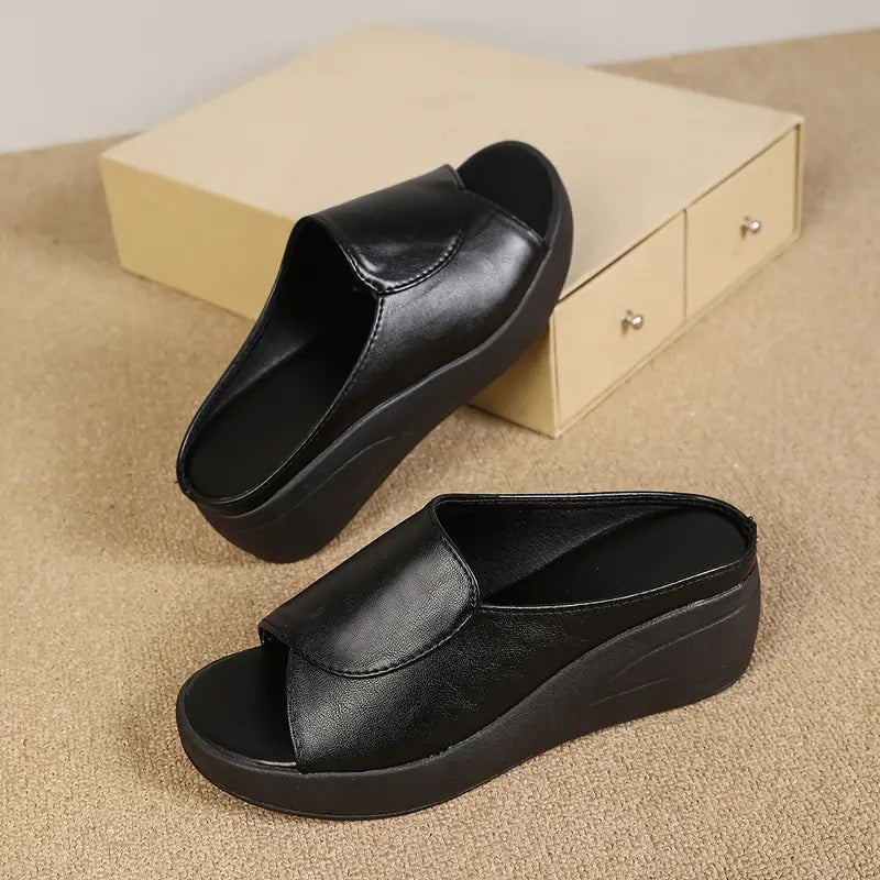 Monarch – Mule Féminine Confort Élégant NoirLift