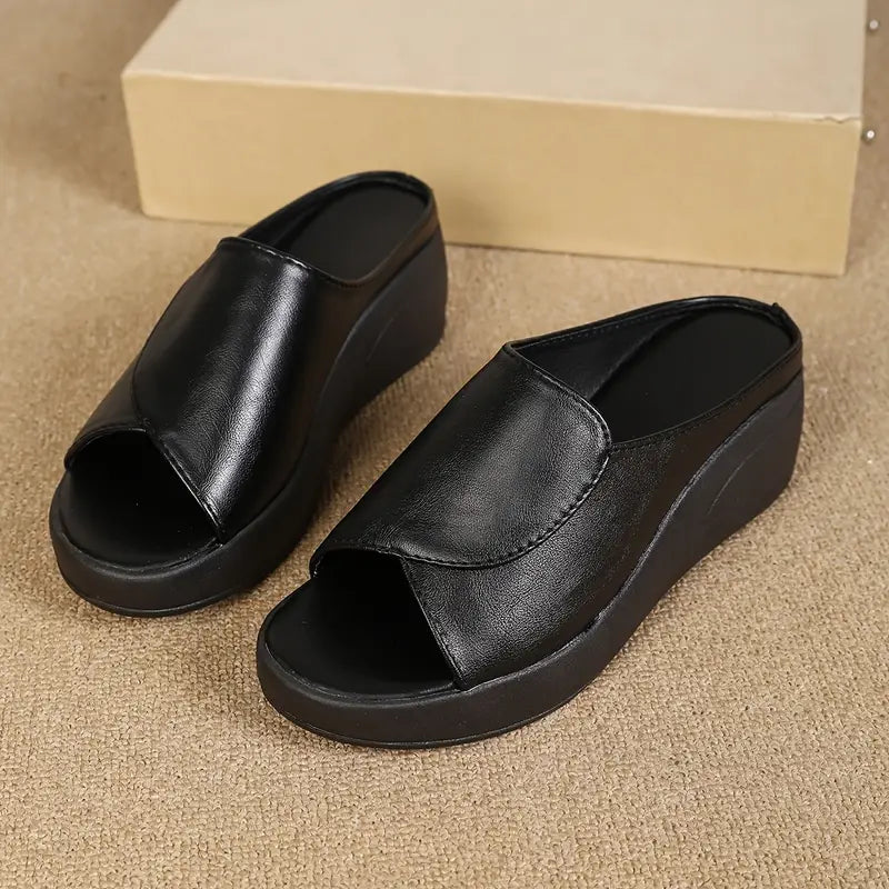 Monarch – Mule Féminine Confort Élégant NoirLift