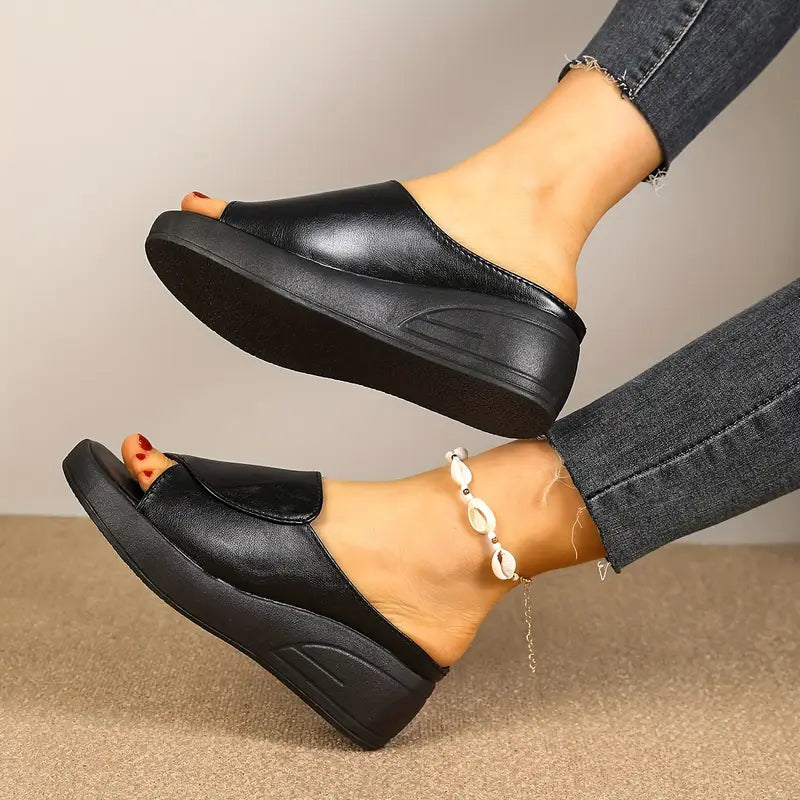 Monarch – Mule Féminine Confort Élégant NoirLift