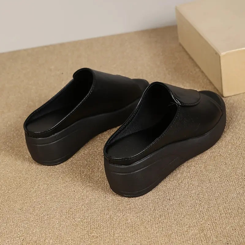 Monarch – Mule Féminine Confort Élégant NoirLift