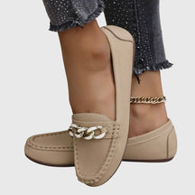 Jessica | Dames Kettingdetail Instap Loafers