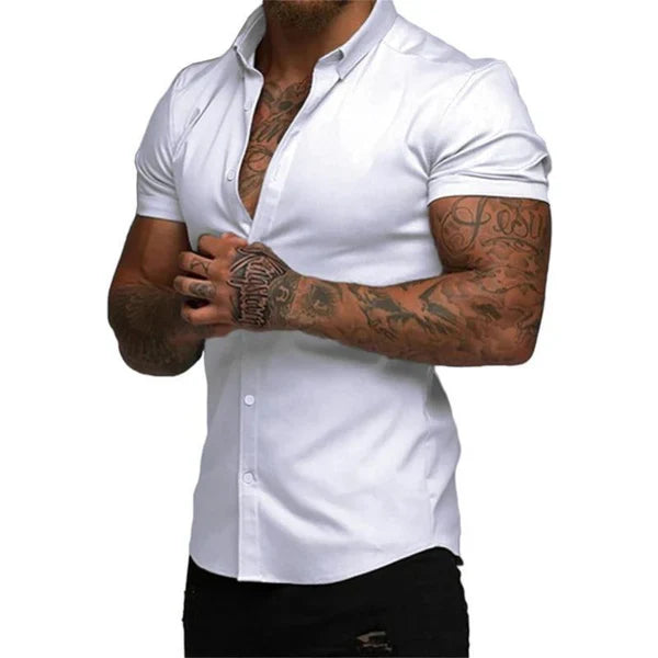 Chemise Slim Monarch EasyFit™ – Style et Confort avec Technologie Stretch 4D