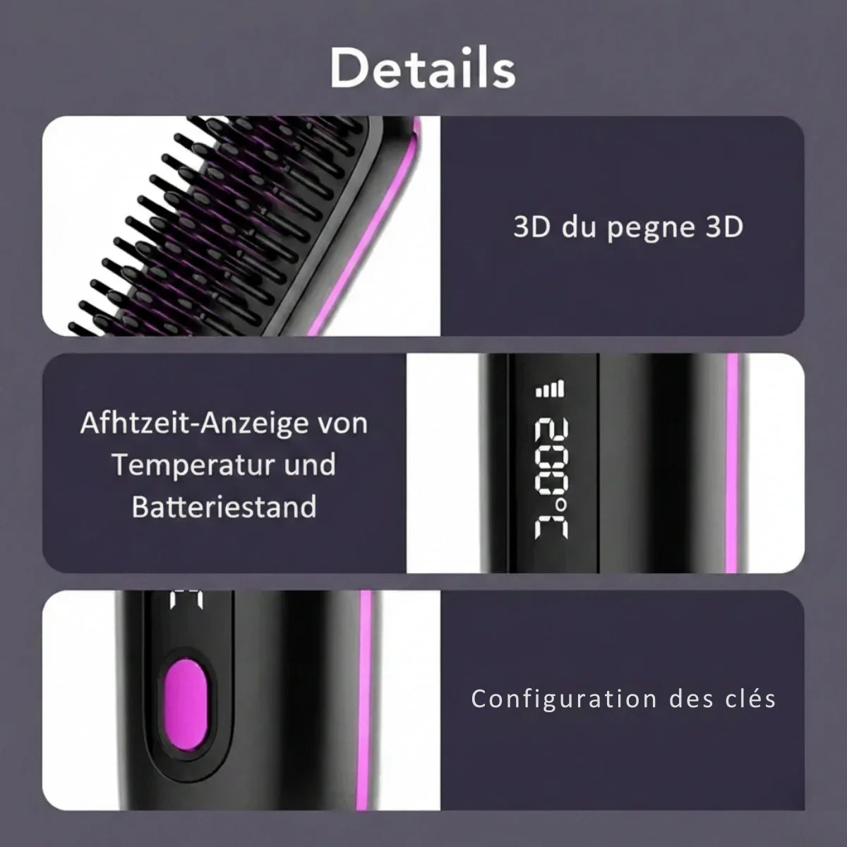Monarch Wear | Brosse coiffante pour cheveux courts – VolumeLift™ (PROMOTION LIMITÉE)
