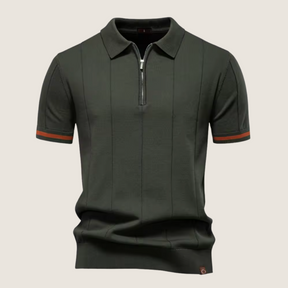Monarch – Polo Slim Fit pour Homme avec Fermeture Éclair – Style Minimaliste et Confort pour Toutes les Occasions