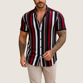 Monarch Chemise Imprimée – Style Estival Décontracté