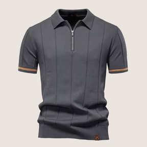 Monarch – Polo Slim Fit pour Homme avec Fermeture Éclair – Style Minimaliste et Confort pour Toutes les Occasions