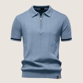 Monarch – Polo Slim Fit pour Homme avec Fermeture Éclair – Style Minimaliste et Confort pour Toutes les Occasions