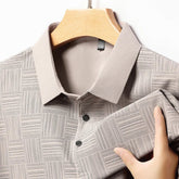 Monarch – Chemise Homme à Imprimé Géométrique en Tissu Texturé