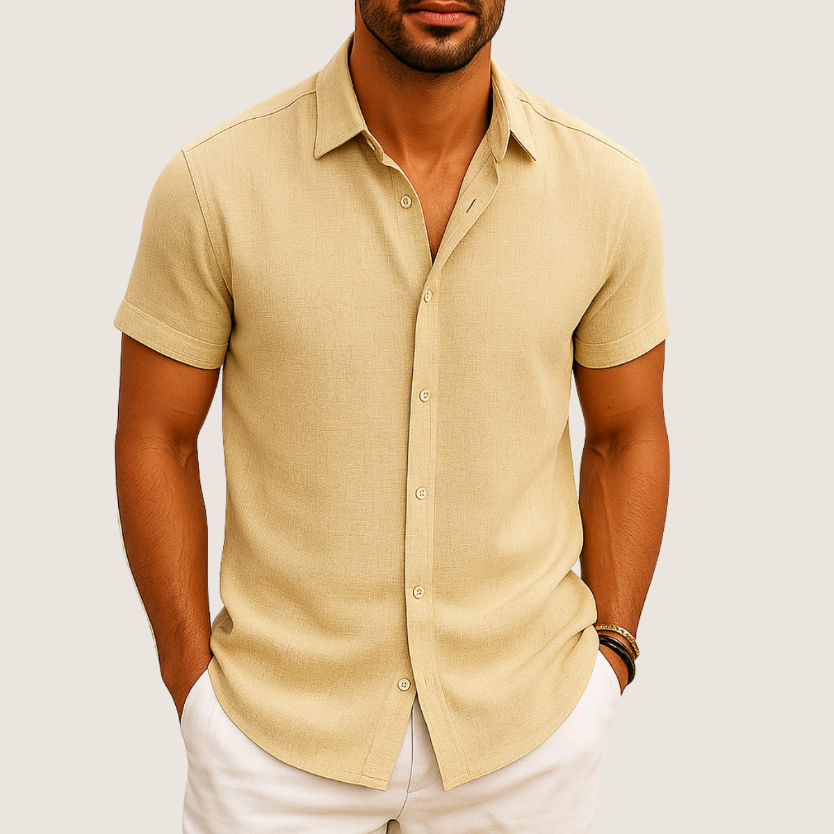 Monarch Chemise Lin & Coton – Coupe Ample et Confort Estival