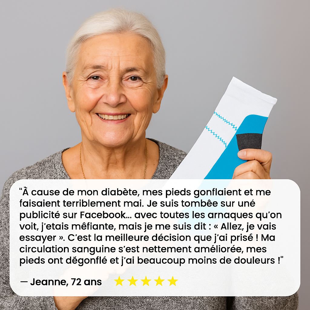 OrthoComfort™ – Chaussettes Orthopédiques de Soutien et de Compression en Bambou