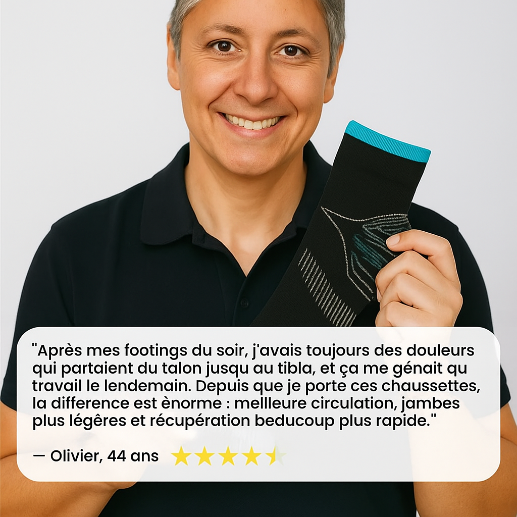 OrthoComfort™ – Chaussettes Orthopédiques de Soutien et de Compression en Bambou