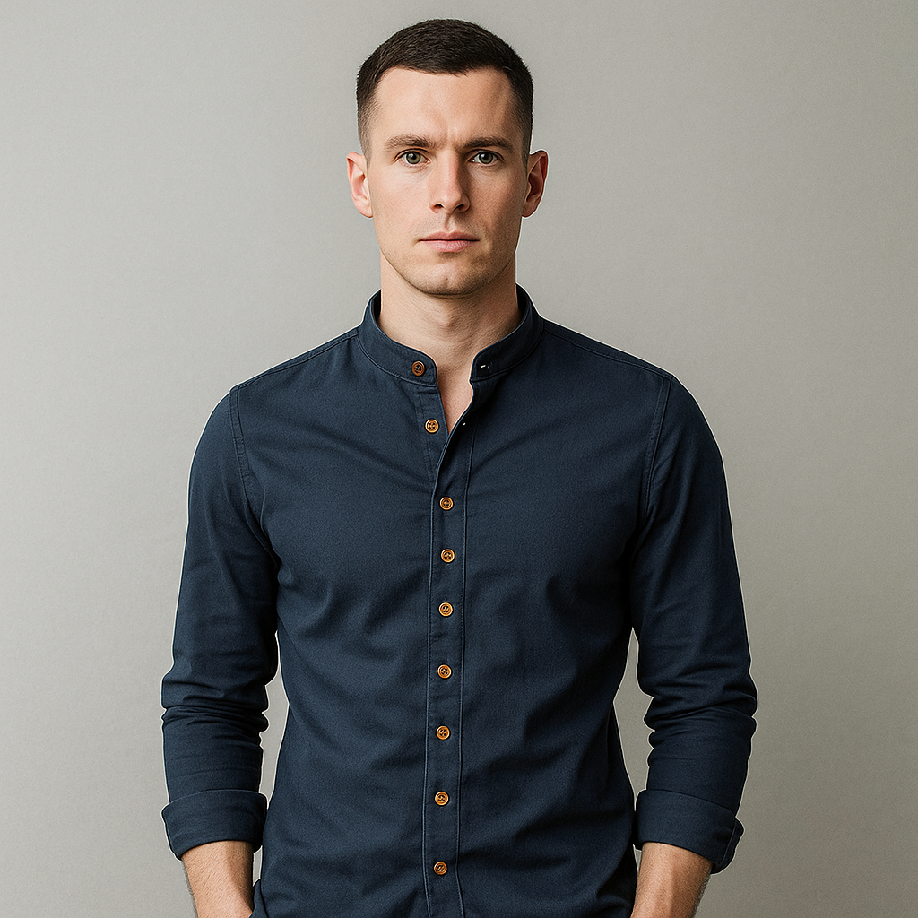 Monarch Wear - Chemise à Col Mandarin Osaka™