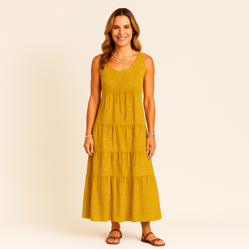 Monarch Robe Longue Flora – Élégance Florale d’Été