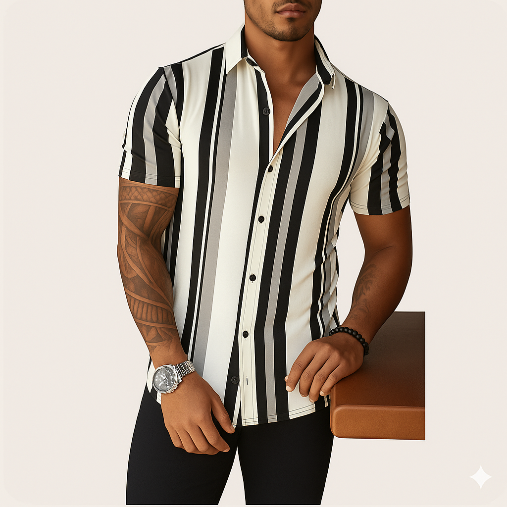 Monarch Chemise Imprimée – Style Estival Décontracté