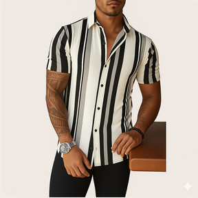 Monarch Chemise Imprimée – Style Estival Décontracté