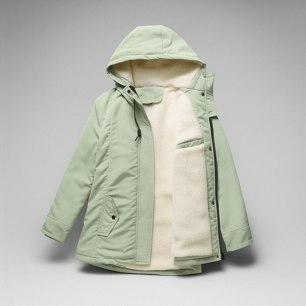 Parka CozyFleece™ met capuchon – 2-in-1 fluwelen voering