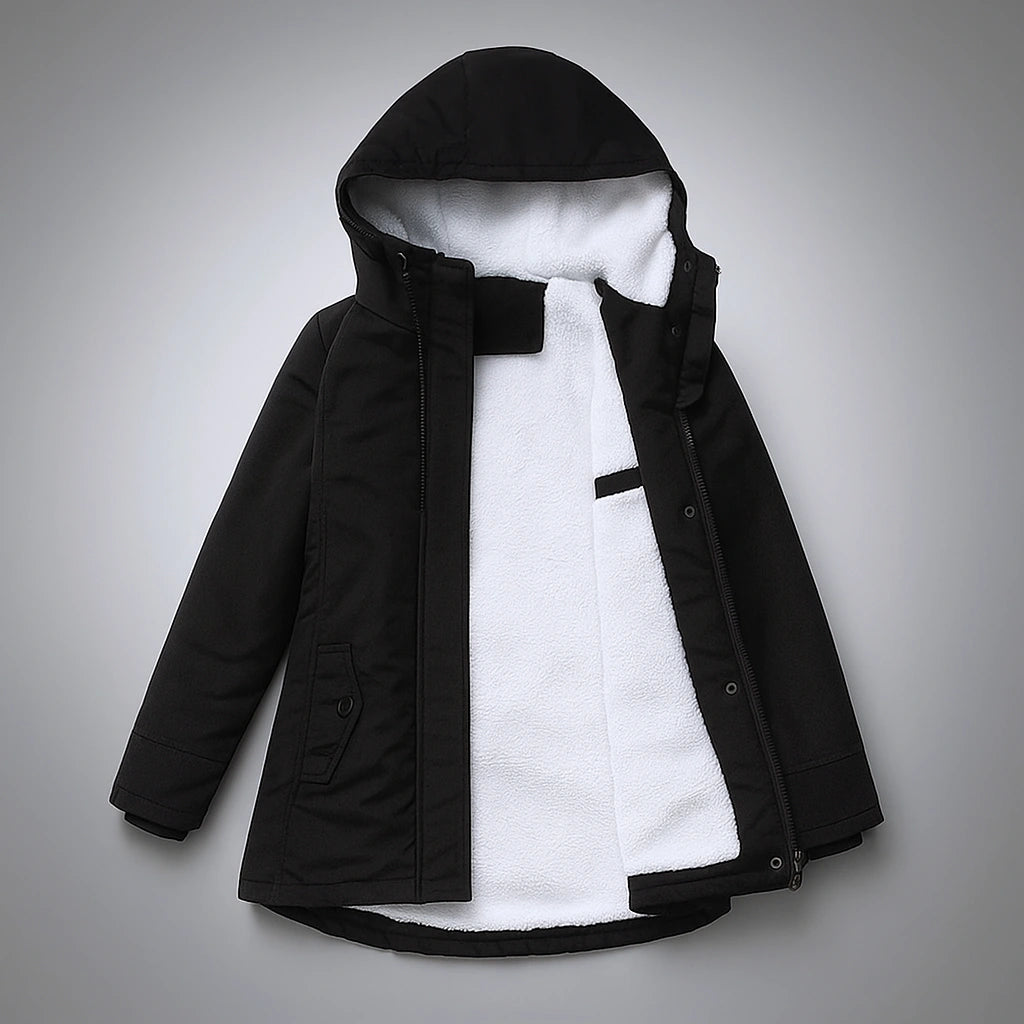 Parka CozyFleece™ met capuchon – 2-in-1 fluwelen voering