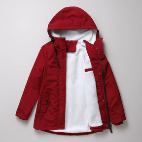 Parka CozyFleece™ met capuchon – 2-in-1 fluwelen voering