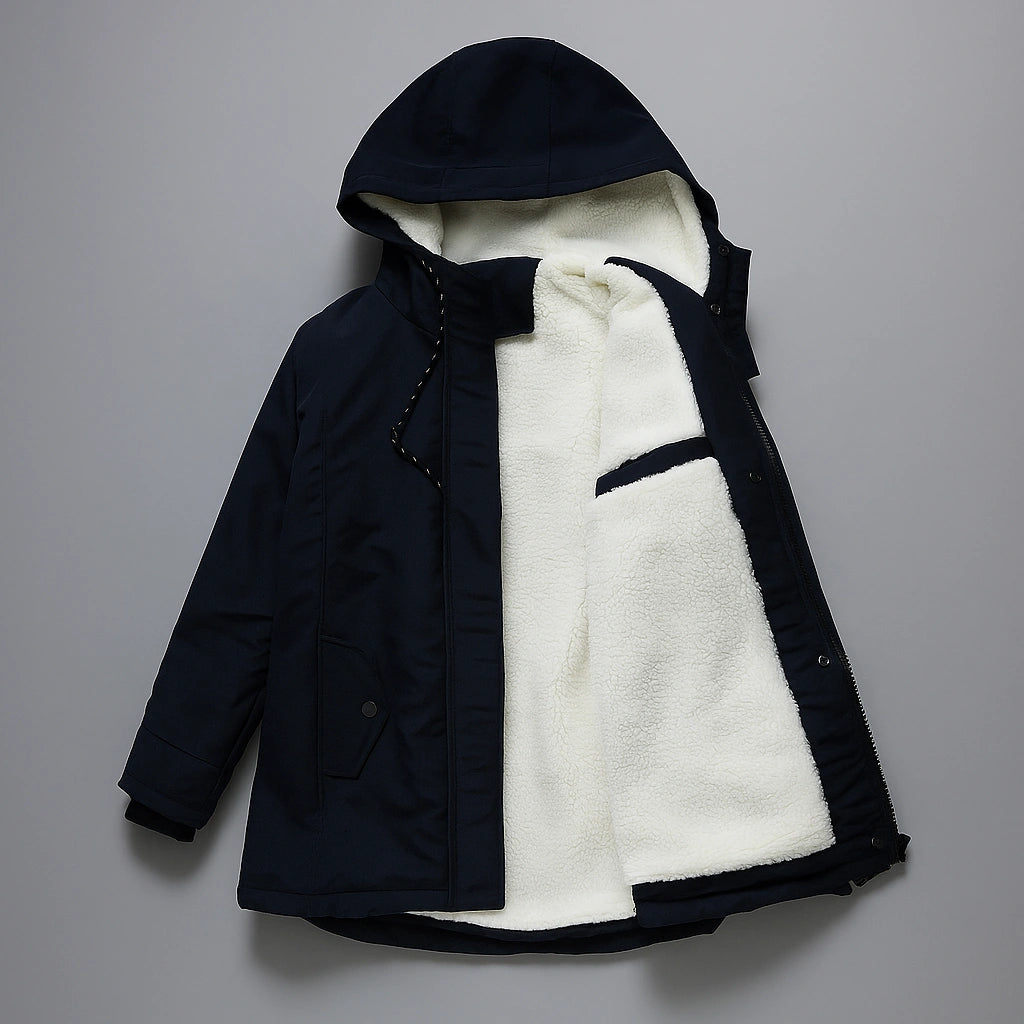 Parka CozyFleece™ met capuchon – 2-in-1 fluwelen voering