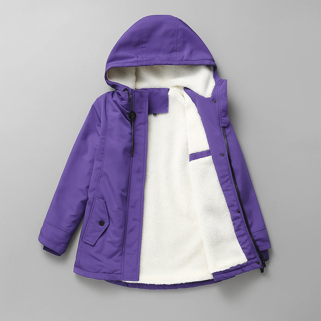 Parka CozyFleece™ met capuchon – 2-in-1 fluwelen voering