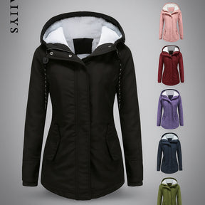 Parka CozyFleece™ met capuchon – 2-in-1 fluwelen voering