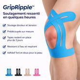 Kinesiotape Pré-découpée pour le Genou – GripRipple™