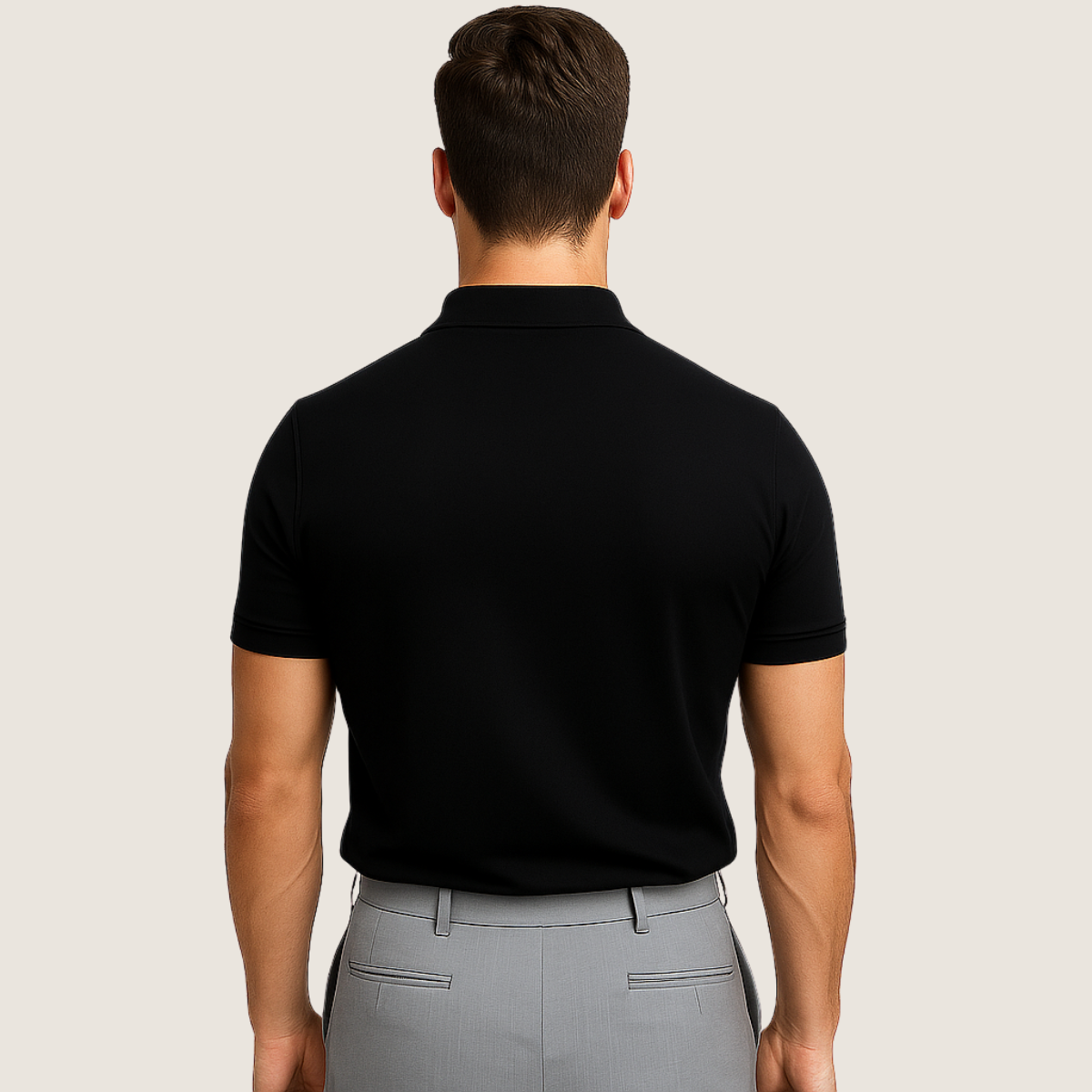 Monarch heren polo met rits – Moderne stijl en licht comfort