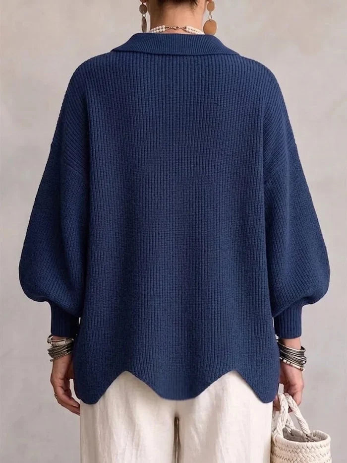 Oversized Gebreid Vest Dames met Gouden Knopen (TIJDELIJKE ACTIE)