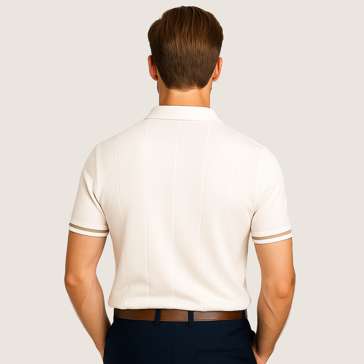 Monarch – Polo Slim Fit pour Homme avec Fermeture Éclair – Style Minimaliste et Confort pour Toutes les Occasions