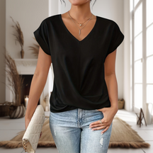 Reese | Dames Elegante V-Hals Gedraaide Zoom Blouse